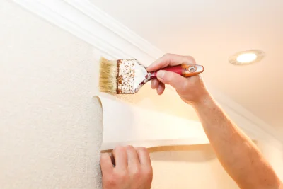 Pose de papier peint à Lamillarié — revêtements muraux et toiles de verre